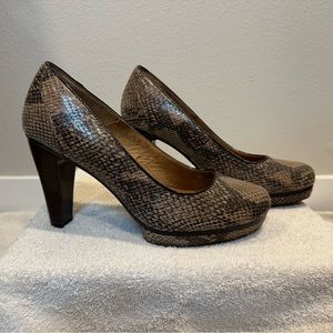 Sofft Mandy II snakeskin heels
